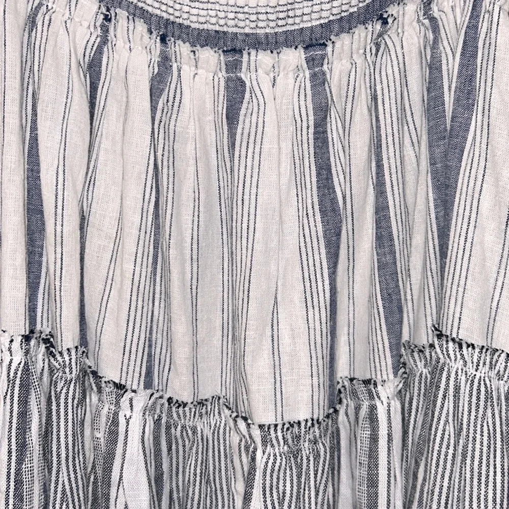 NWT J. Crew Chambray cover-up dress in stripe blue size